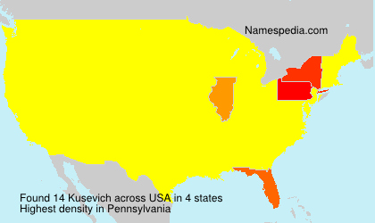 Surname Kusevich in USA Surname Kusevich in USA