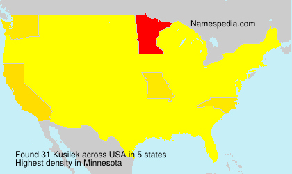 Surname Kusilek in USA Surname Kusilek in USA
