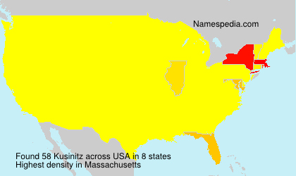 Surname Kusinitz in USA Surname Kusinitz in USA