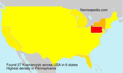 Surname Kusnierczyk in USA Surname Kusnierczyk in USA