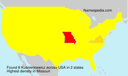 Surname Kusnierkiewicz in USA Surname Kusnierkiewicz in USA