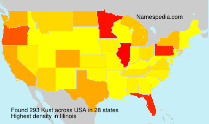 Surname Kust in USA Surname Kust in USA