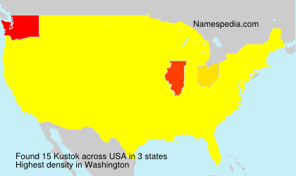 Surname Kustok in USA Surname Kustok in USA