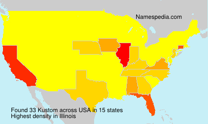 Surname Kustom in USA Surname Kustom in USA