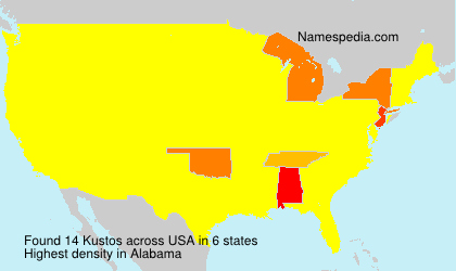Surname Kustos in USA Surname Kustos in USA