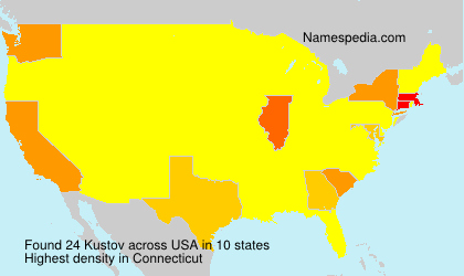 Surname Kustov in USA Surname Kustov in USA