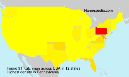 Surname Kutchman in USA Surname Kutchman in USA