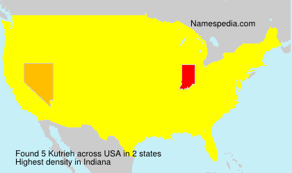 Surname Kutrieh in USA Surname Kutrieh in USA