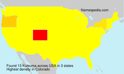 Surname Kutsuma in USA Surname Kutsuma in USA