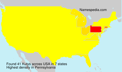 Surname Kutys in USA Surname Kutys in USA