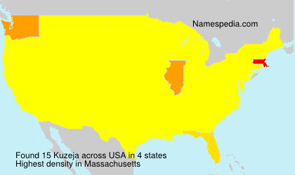 Surname Kuzeja in USA