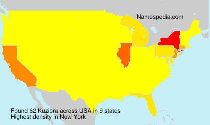 Surname Kuziora in USA Surname Kuziora in USA