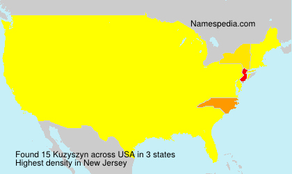 Surname Kuzyszyn in USA Surname Kuzyszyn in USA