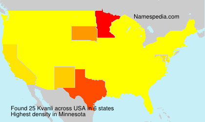 Surname Kvanli in USA Surname Kvanli in USA