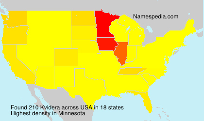 Surname Kvidera in USA Surname Kvidera in USA