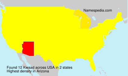 Surname Kwaad in USA