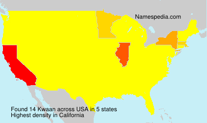 Surname Kwaan in USA