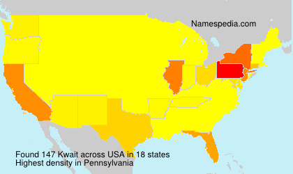 Surname Kwait in USA