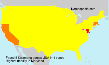 Surname Kwamena in USA