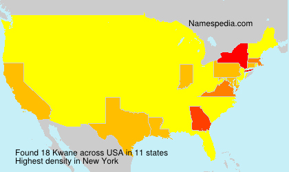 Surname Kwane in USA