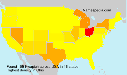 Surname Kwapich in USA