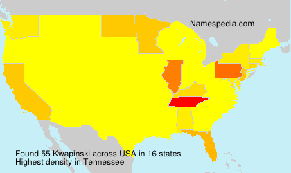Surname Kwapinski in USA Surname Kwapinski in USA
