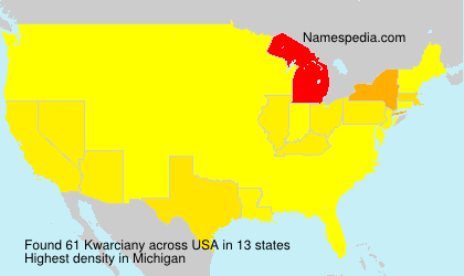 Surname Kwarciany in USA Surname Kwarciany in USA