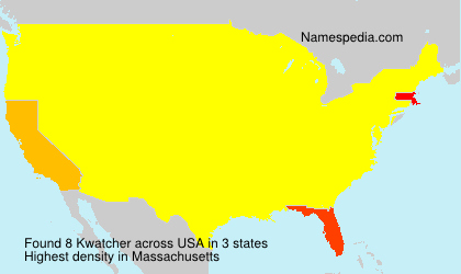 Surname Kwatcher in USA Surname Kwatcher in USA