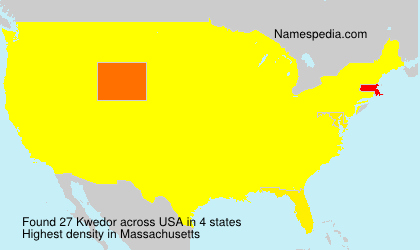 Surname Kwedor in USA Surname Kwedor in USA