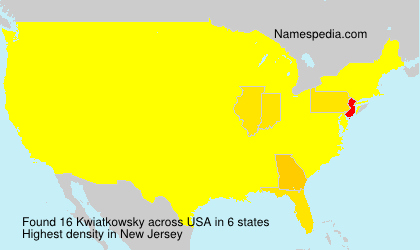 Surname Kwiatkowsky in USA Surname Kwiatkowsky in USA
