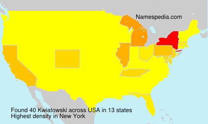 Surname Kwiatowski in USA Surname Kwiatowski in USA