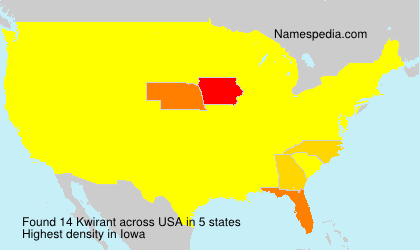 Surname Kwirant in USA Surname Kwirant in USA
