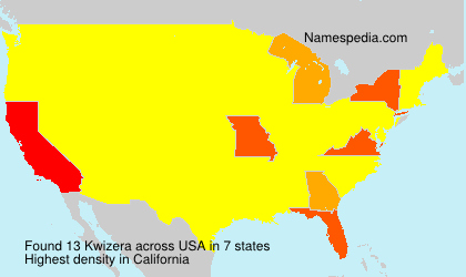 Surname Kwizera in USA Surname Kwizera in USA
