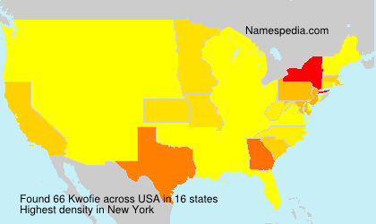 Surname Kwofie in USA
