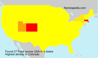 Surname Kyed in USA Surname Kyed in USA