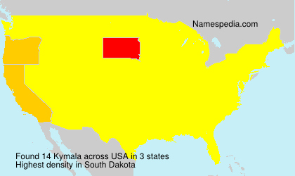 Surname Kymala in USA Surname Kymala in USA