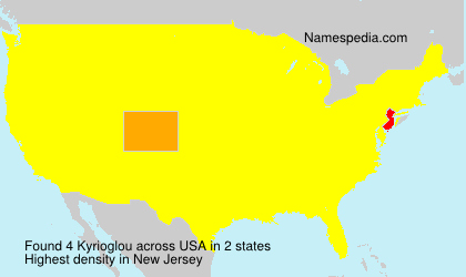 Surname Kyrioglou in USA Surname Kyrioglou in USA