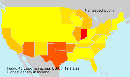 Surname Laakman in USA