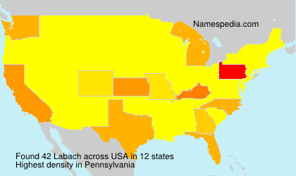 Surname Labach in USA Surname Labach in USA
