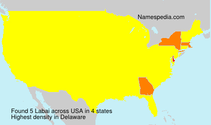 Surname Labai in USA Surname Labai in USA