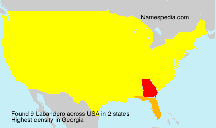 Surname Labandero in USA Surname Labandero in USA