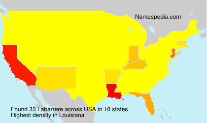 Surname Labarrere in USA Surname Labarrere in USA