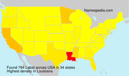 Surname Labat in USA Surname Labat in USA