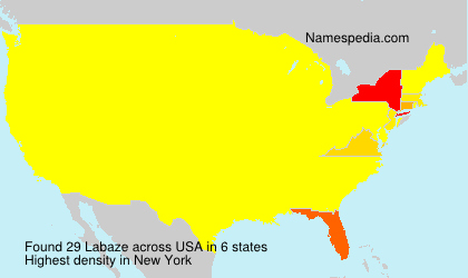 Surname Labaze in USA Surname Labaze in USA