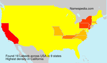 Surname Labeeb in USA Surname Labeeb in USA