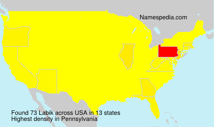 Surname Labik in USA Surname Labik in USA