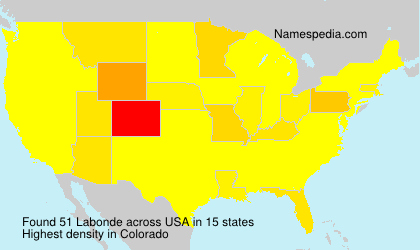 Surname Labonde in USA Surname Labonde in USA