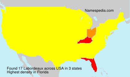 Surname Labordeaux in USA Surname Labordeaux in USA