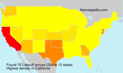 Surname Labouff in USA Surname Labouff in USA