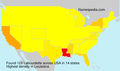 Surname Labourdette in USA Surname Labourdette in USA